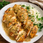 One-Dish Ranch Chicken baked in creamy ranch sauce
