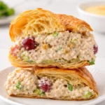Pineapple Chicken Salad Sandwiches on croissants
