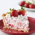 Strawberry Cool Whip Pie creamy no-bake dessert