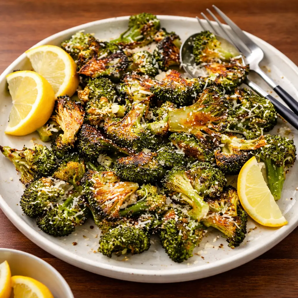 Garlic Parmesan Roasted Broccoli