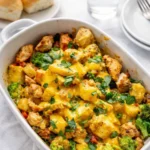 Chicken Broccoli Potato Casserole baked dinner