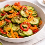 Cucumber Sweet Pepper Salad TikTok Recipe