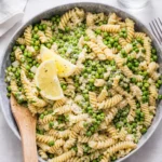 Easy Lemony Spring Pea Pasta with Lemon and Peas