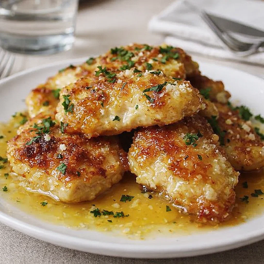 Easy Zesty Lemon Pecorino Crispy Chicken