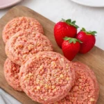 Strawberry Crunch Cookies fresh from oven