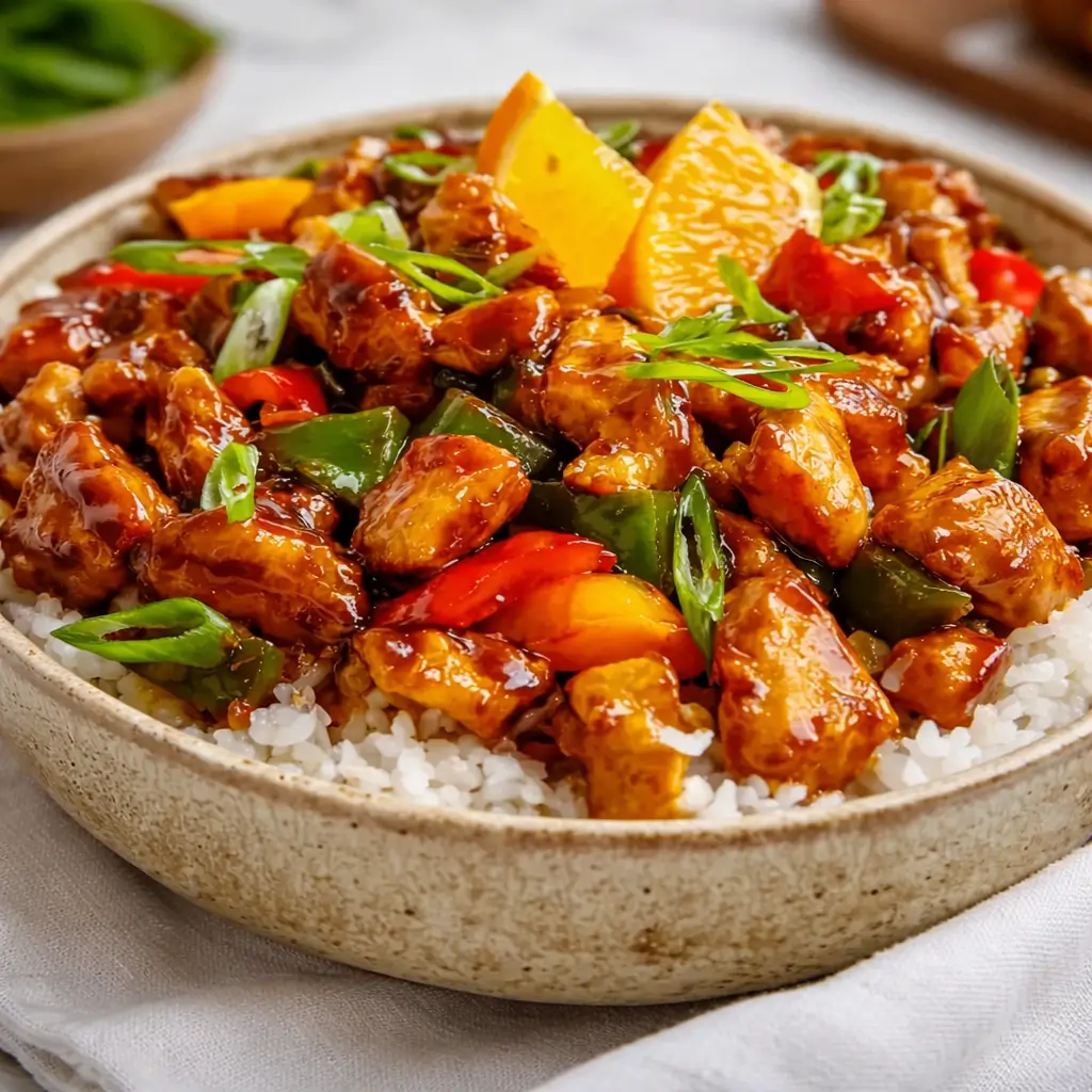 Juicy Blackstone Orange Chicken