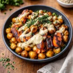 Roasted Carrot and Chickpea Bowl