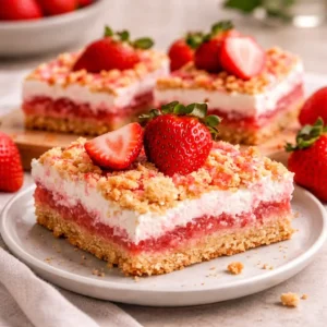 Easy Strawberry Shortcake Bars