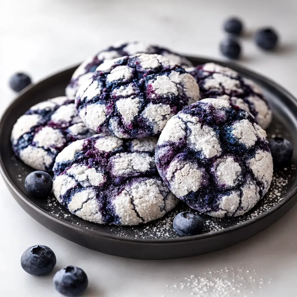 Blueberry Crinkle Cookies: The Best Soft and Chewy Berry Delight