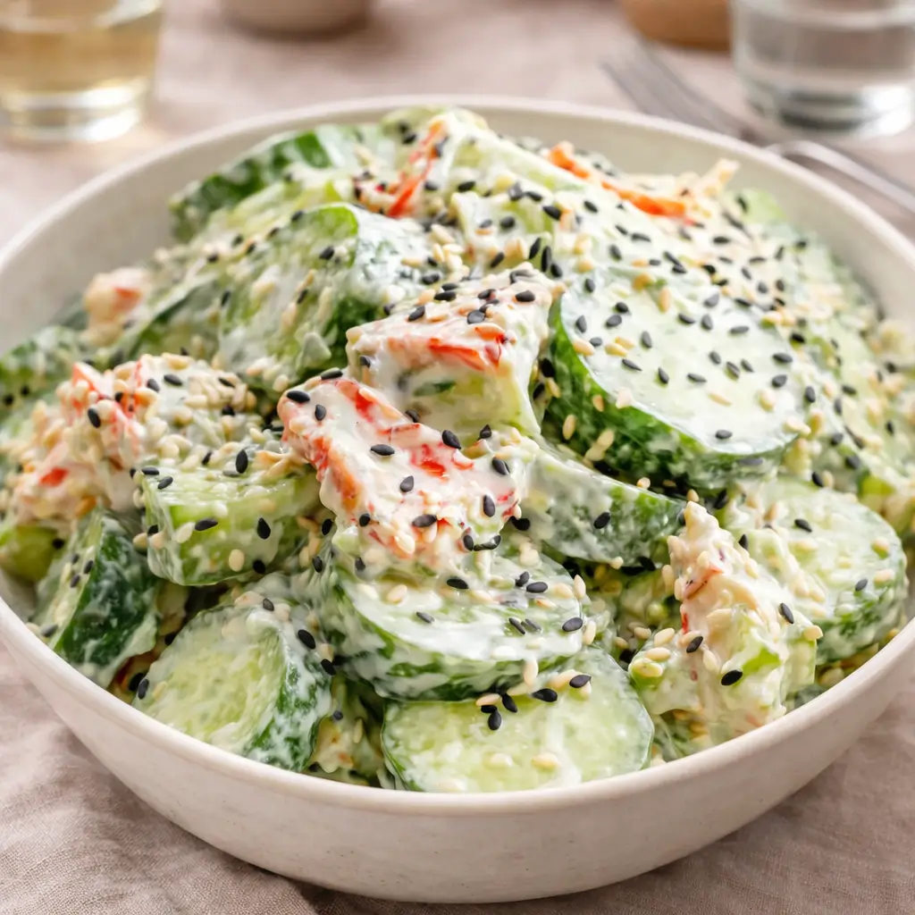 Best California Roll Cucumber Salad