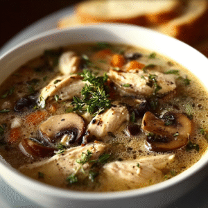 Rotisserie Chicken Mushroom Soup