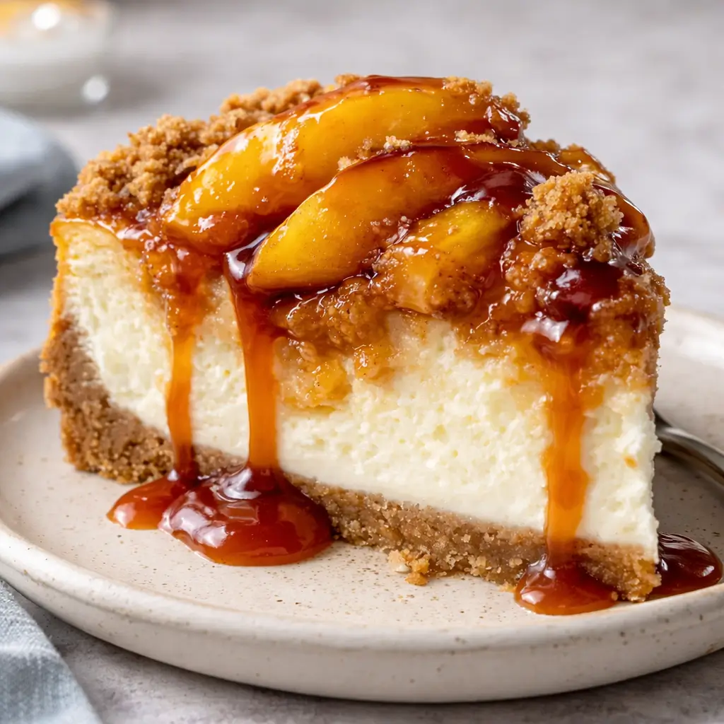 Peach Cobbler Cheesecake: The Best Easy Southern Recipe