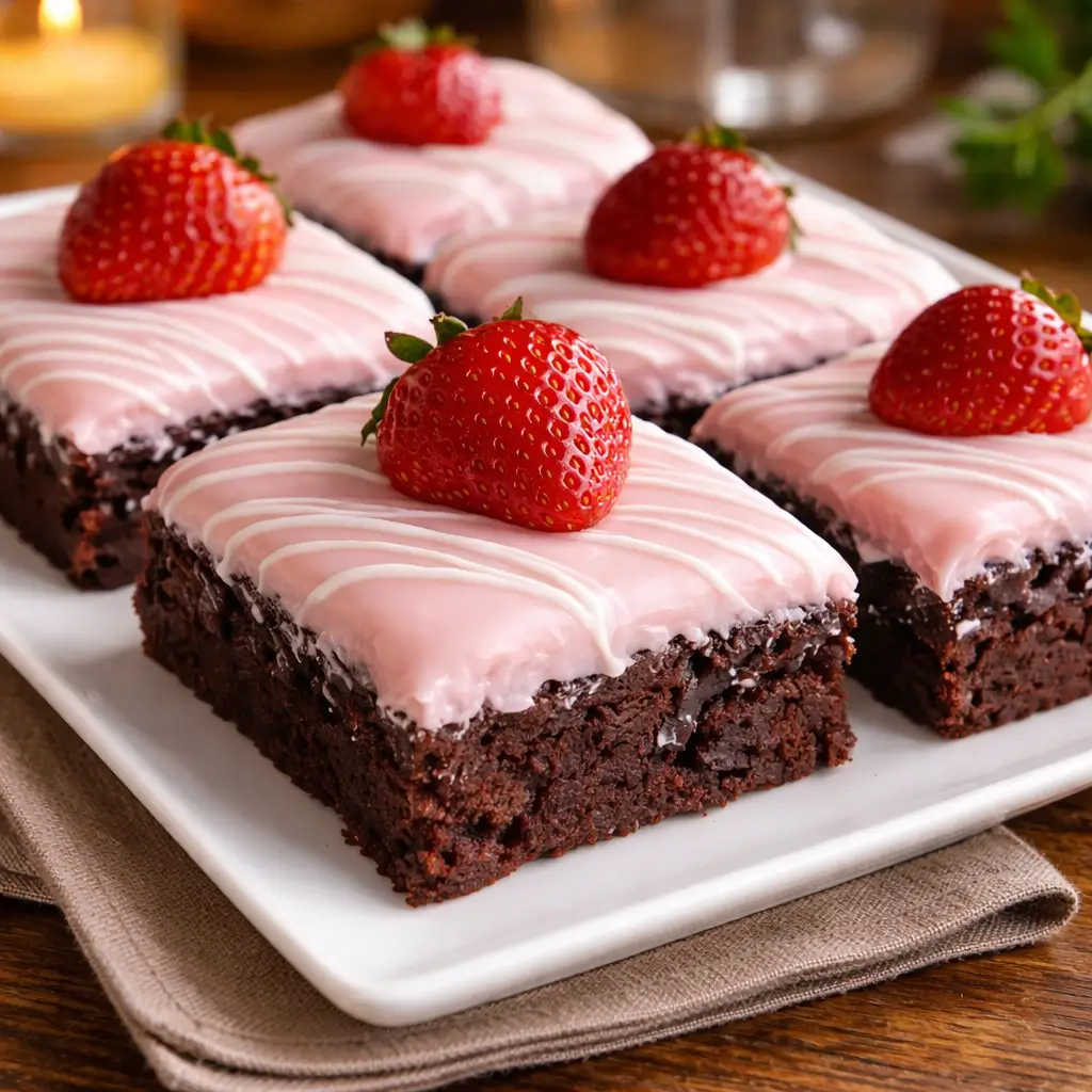 Strawberry Frosted Heart-Shaped Brownies: Simple Secrets to Perfect Hearts