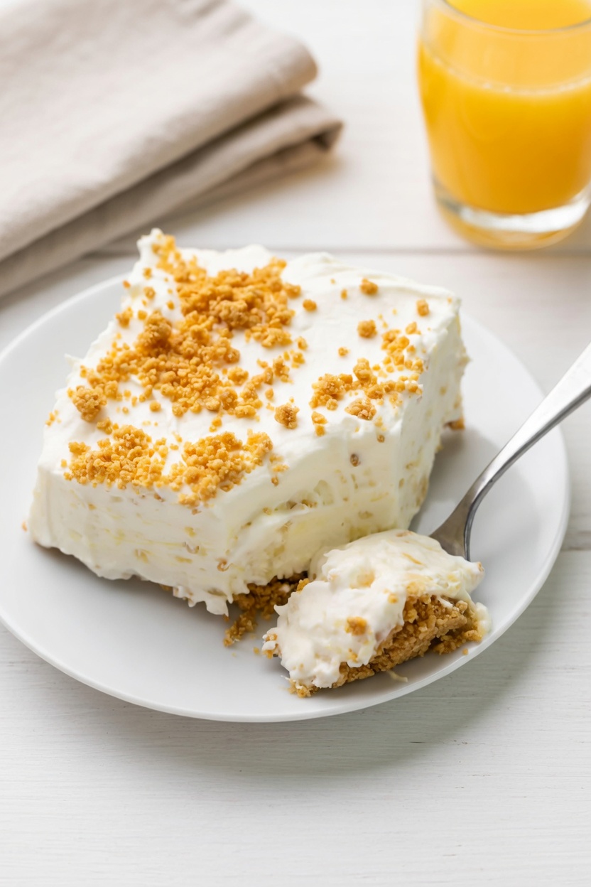 Mom’s No Bake Pineapple Dessert