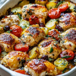 Best Mediterranean Chicken Bake | A Flavorful One-Pan Dinner