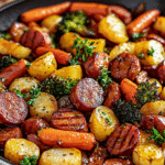 One-Pan Honey Garlic Kielbasa with Seasonal Veggies: Quick Family Meal