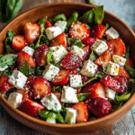 Refreshing Strawberry Feta Salad – Quick, Nourishing, and Flavorful