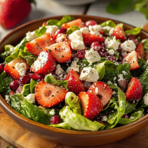 Simple Strawberry Romaine Feta Salad: A Vibrant Twist on Freshness