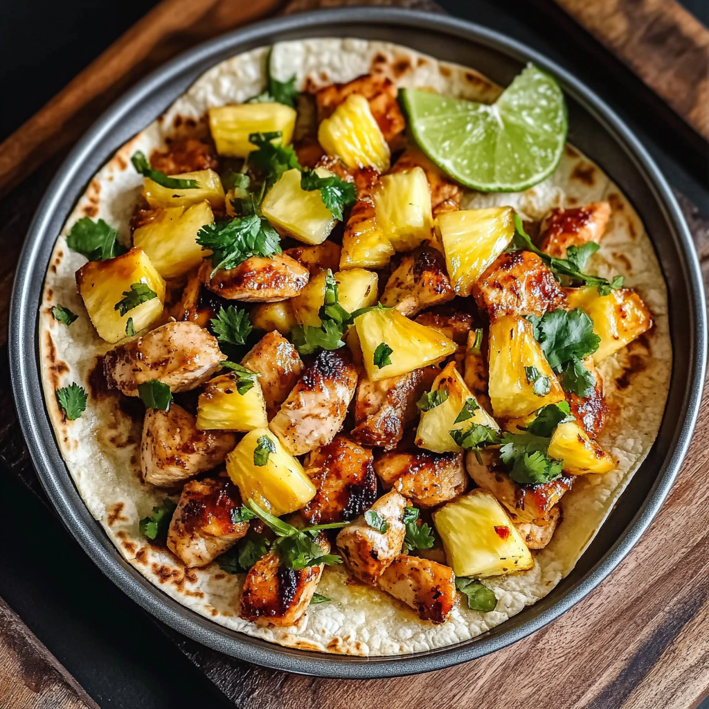 One-Pan Chicken and Pineapple Tacos: A Tropical Twist on Taco Night