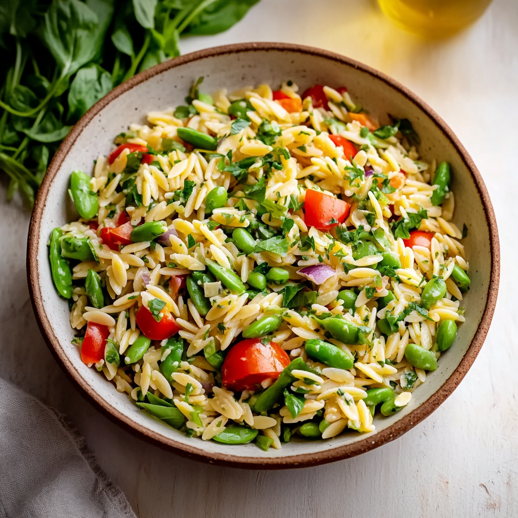 Fresh Spring Orzo Pasta Salad