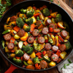 Sausage and Veggies Skillet - 30 Minute One-Pan Meal
