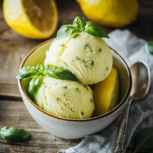Lemon Basil Sorbet: Refreshing Summer Bliss Awaits