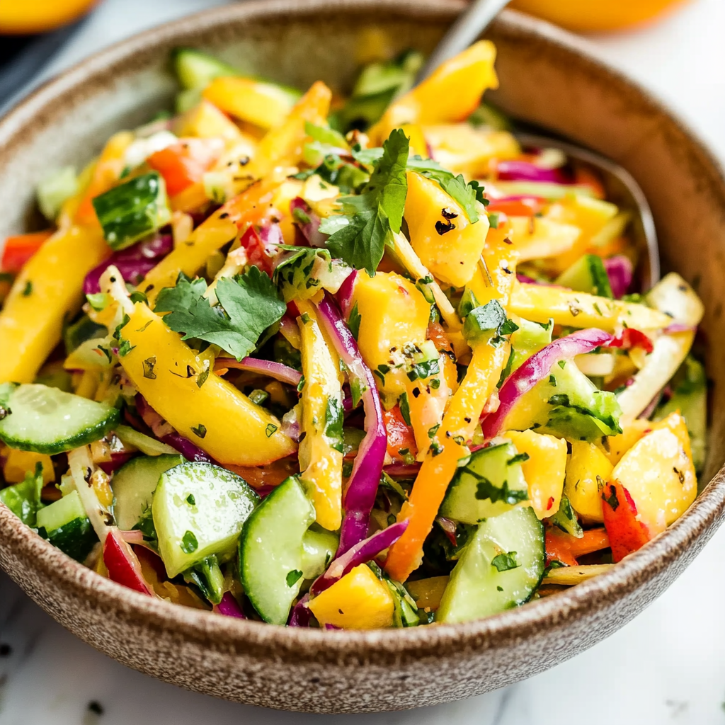 Mango Cucumber Summer Slaw: A Vibrant Cooling Salad for Hot Days
