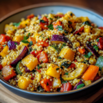 Roasted Vegetable Couscous with Vibrant Herbs