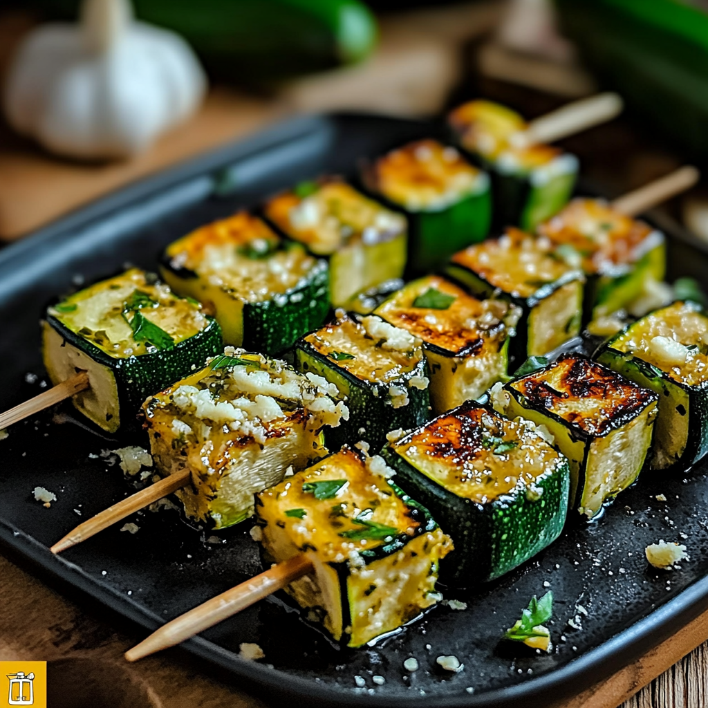 Garlic Butter Zucchini Skewers: A Flavorful Grilled Side for Every Occasion