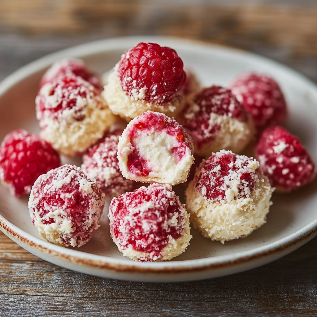Raspberry Cream Cheese Bites