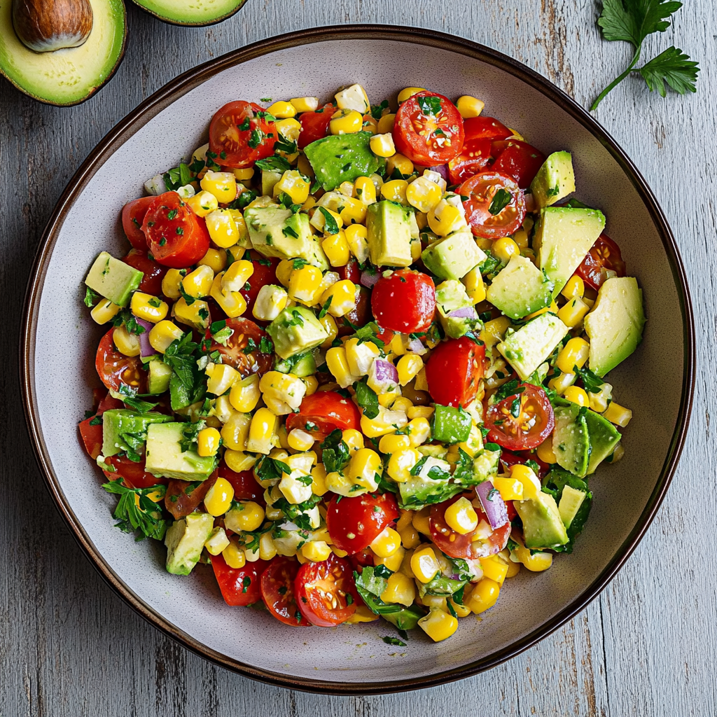 Corn Tomato Avocado Salad