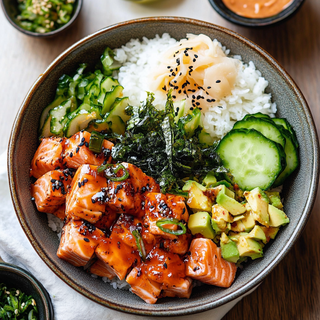 Spicy Salmon Sushi Bowl: A Flavorful, Healthy Twist on Sushi Rolls