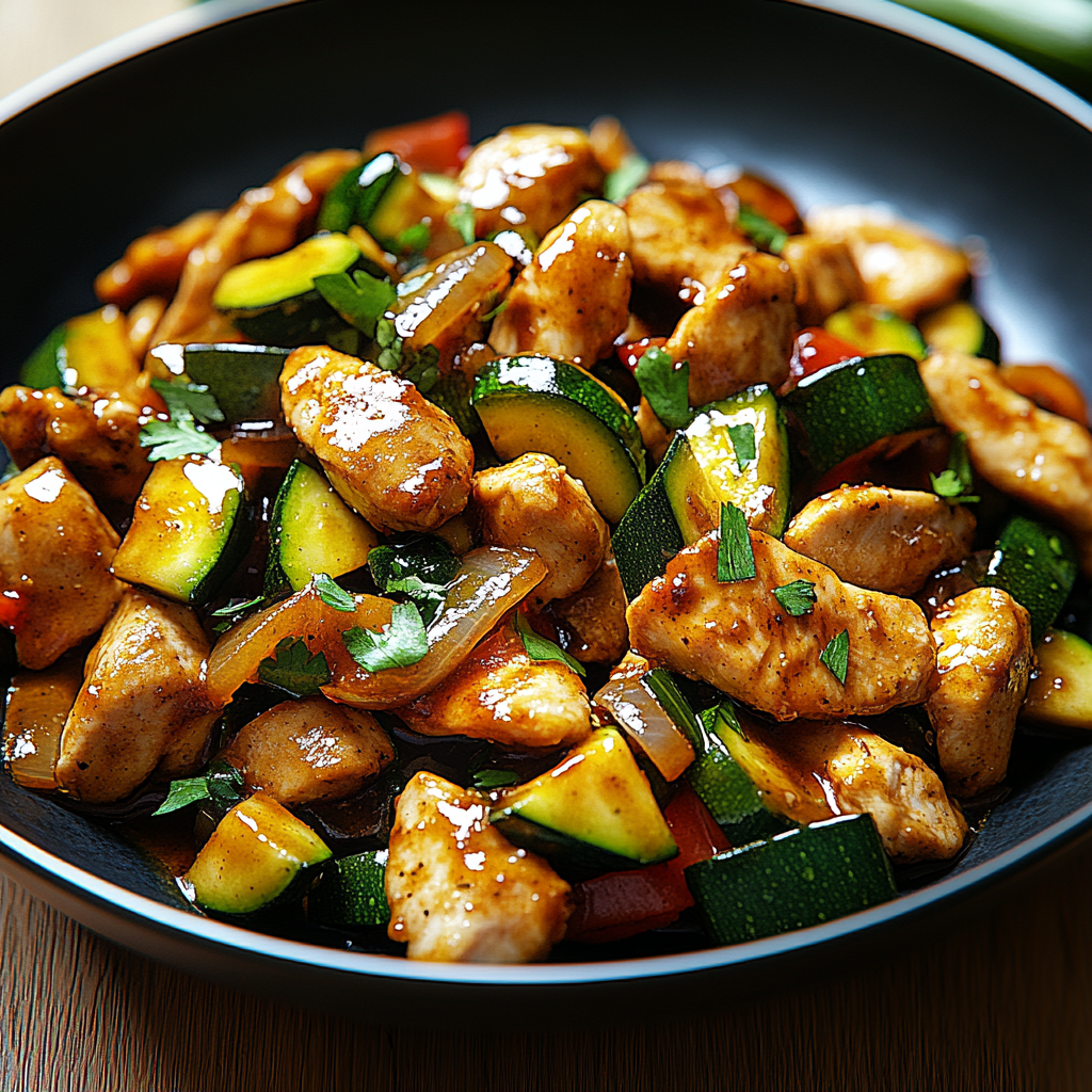 Chicken Zucchini Stir Fry