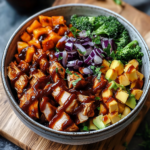 High Protein BBQ Chicken Bowls