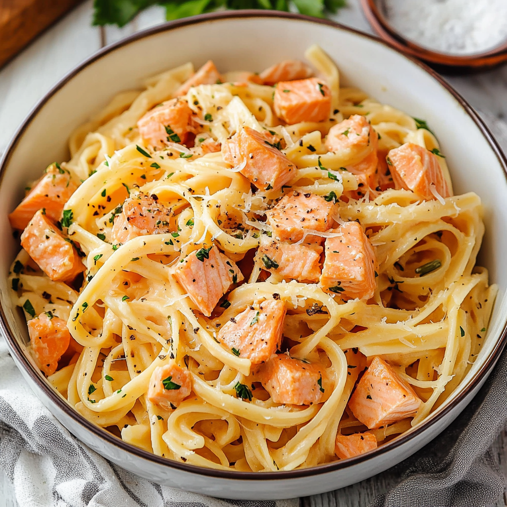 Easy Salmon Pasta Without Cream: A Creamy, Flavor-Packed Dish for Healthy Dinners