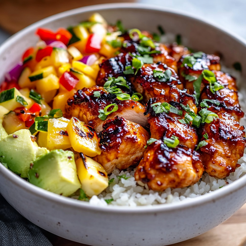 Sticky Hawaiian Chicken Bowl