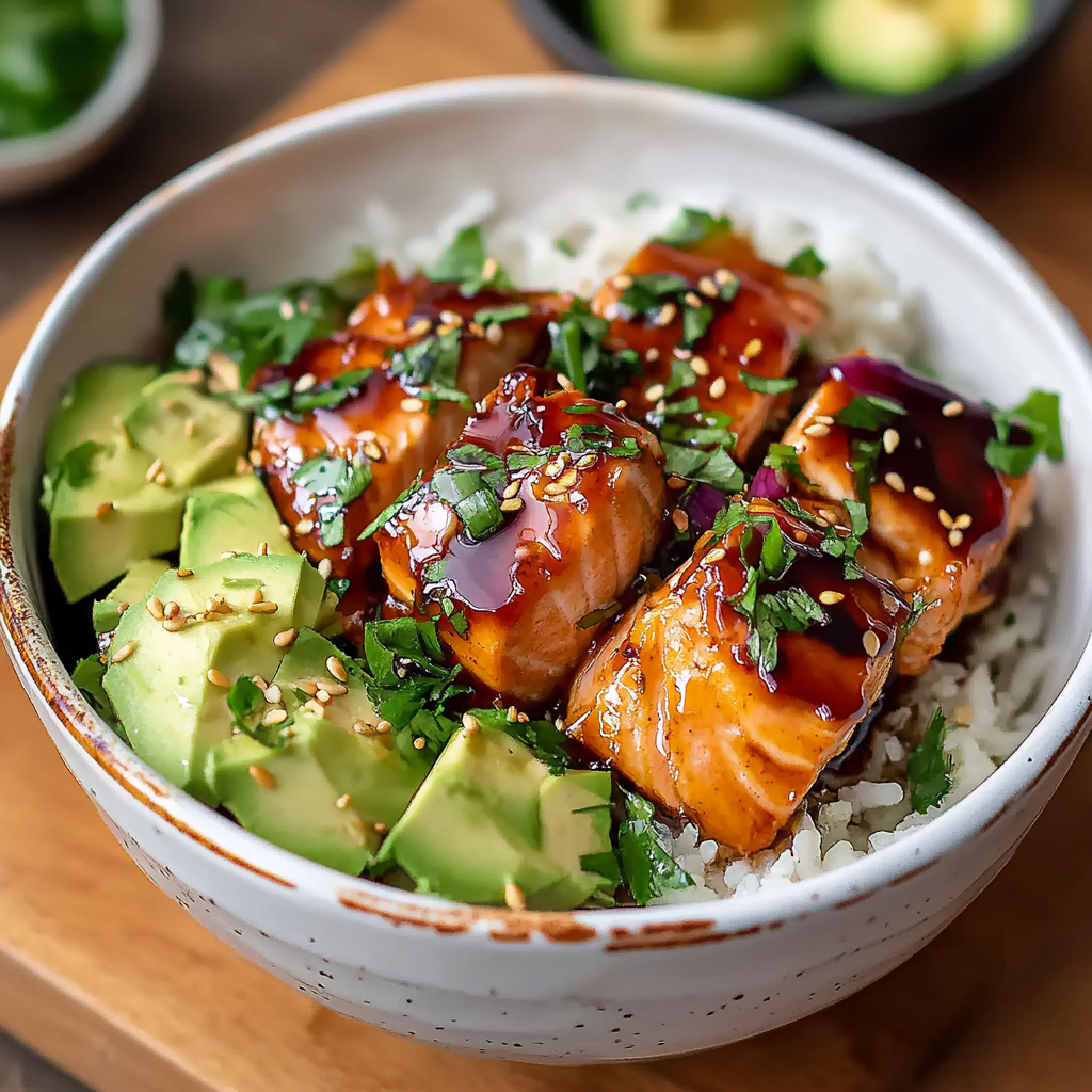 Honey Glazed Salmon Bowl