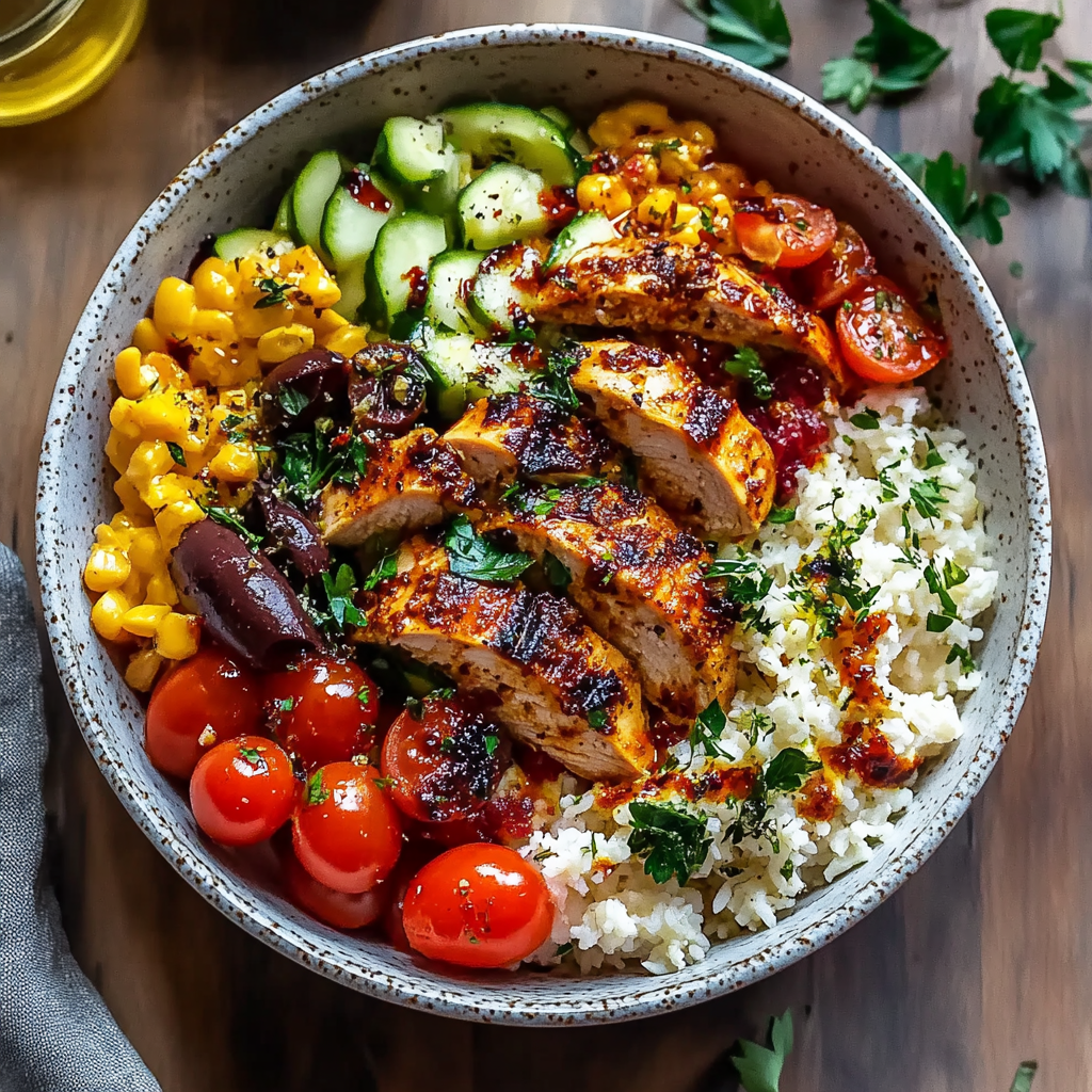 Mouthwatering Mediterranean Chicken Bowls