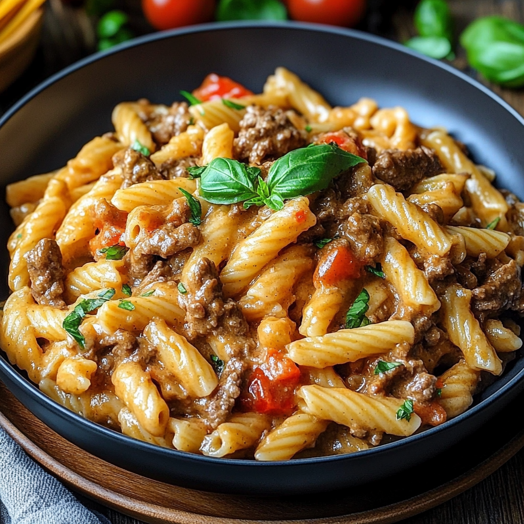 High Protein Creamy Beef Pasta Recipe