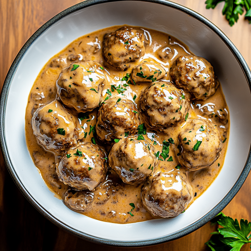 Keto Meatball Stroganoff: Creamy, Low-Carb Comfort