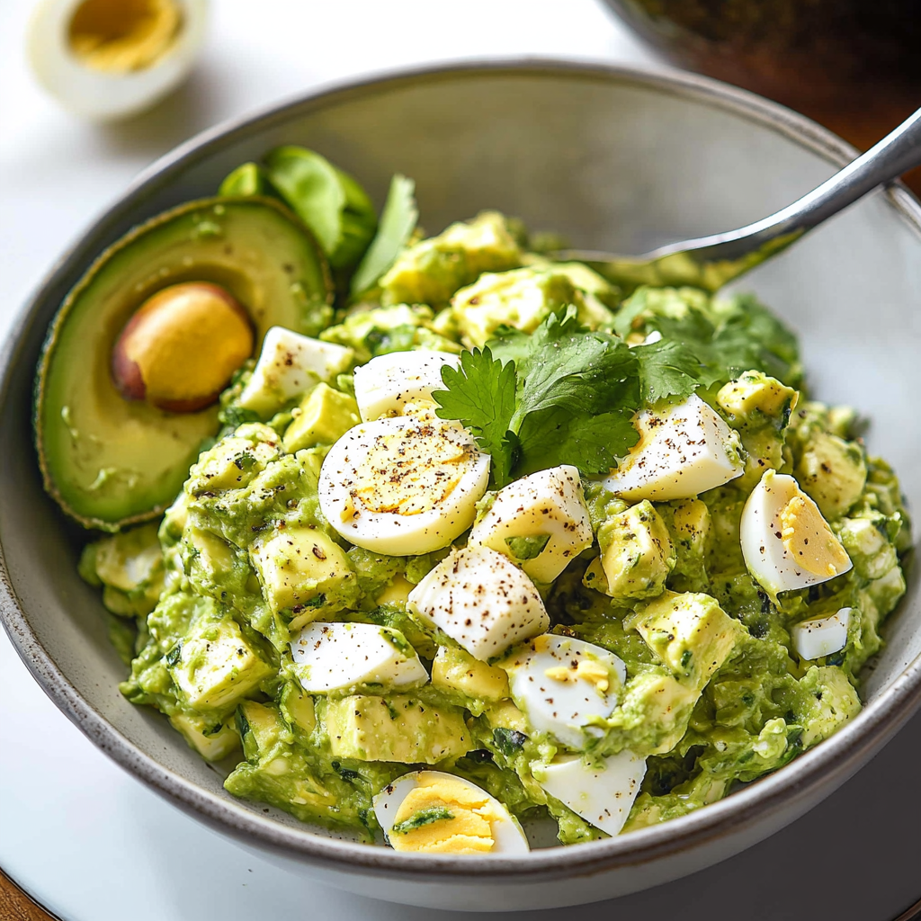High Protein Avocado Egg Salad (No Mayo, Ready in 10 Minutes!)
