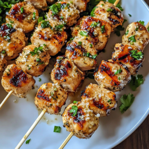 Grilled Garlic Parmesan Chicken Skewers: A Delicious and Easy Recipe for Your Next BBQ