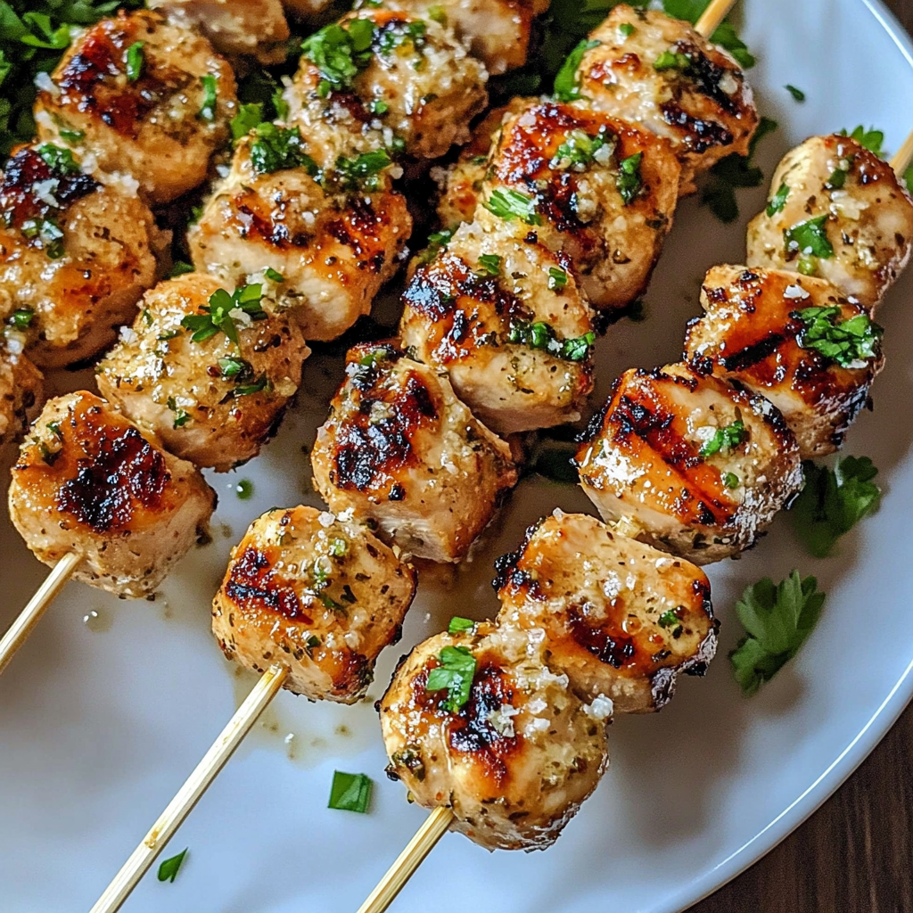 Grilled Garlic Parmesan Chicken Skewers: A Delicious and Easy Recipe for Your Next BBQ