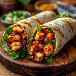 Honey BBQ Chicken Wraps: A Sweet & Savory Delight