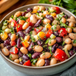 Lemon Basil Three Bean Salad: A Zesty & Nourishing Summer Favorite