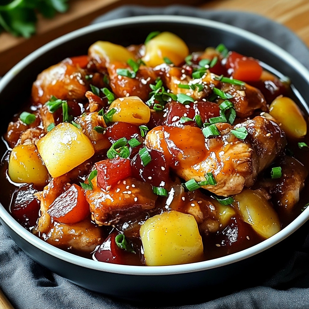 Sweet Hawaiian Crockpot Chicken