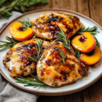Rosemary Peach Glazed Chicken: A Sweet Savory Delight