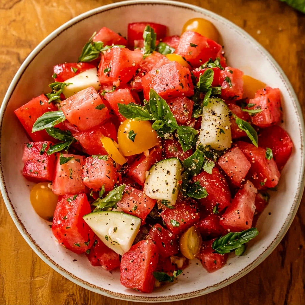 Refreshing Watermelon Tomato Salad Recipe