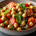 Chickpea Tomato Basil Salad: A Vibrant Taste of Sunshine