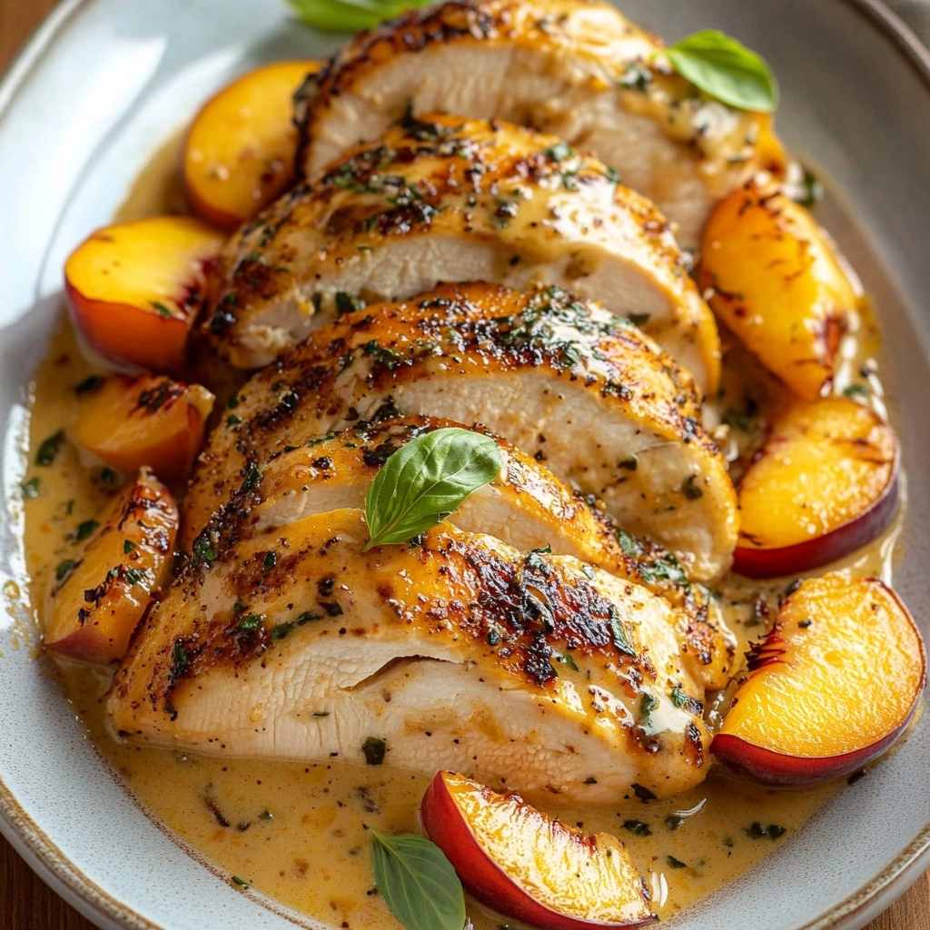 Creamy Peach Dijon Chicken